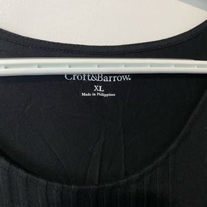 Croft & Barrow XL Light Black Dress NWT